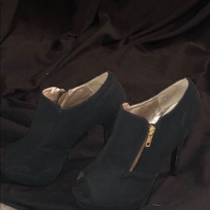 Open Toed bootie heels